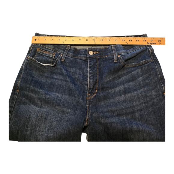 Levis 525 Jeans Womens Size 16 Short Blue Perfect Waist Straight Leg Normcore - Picture 12 of 15